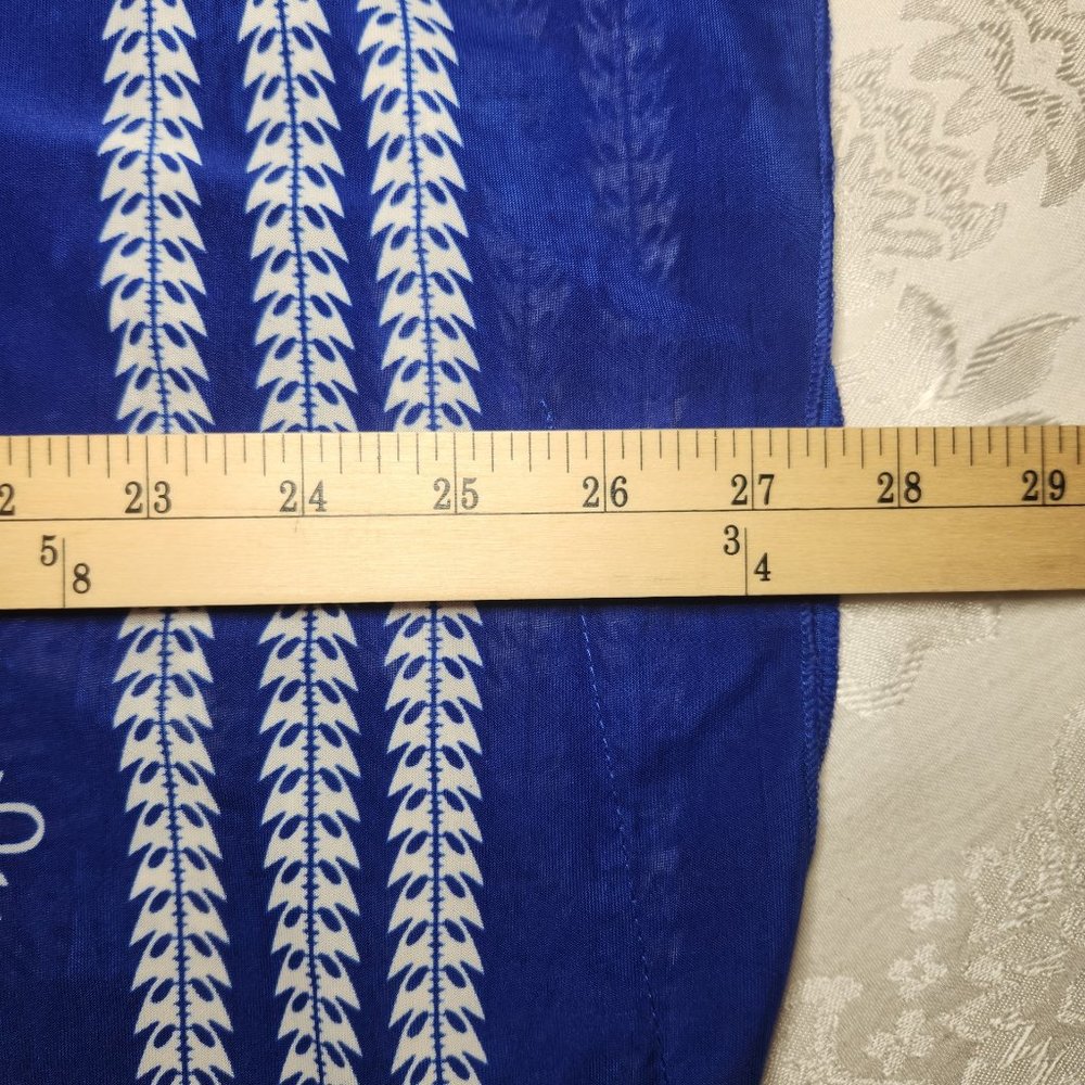 Blue & White Tunic Top/Swim Suit Cover Up - Picture 6 of 7